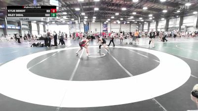 132 lbs Rr Rnd 3 - Kylie Benoit, Indiana Outlaws Purple vs Riley Diehl, TNWC Divas