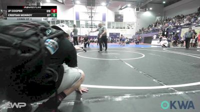 92 lbs Consi Of 4 - JP Cooper, Bristow Elementary Wrestling Club vs Cristian Monroy, Tulsa Blue T Panthers