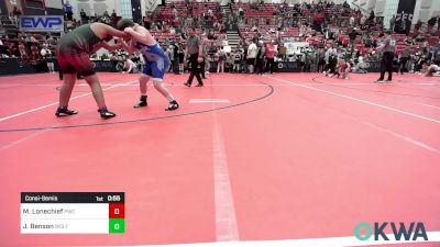 Consolation - Michael Lonechief, Pawnee Wrestling Club vs Jett Benson, Wolfpak Wrestling