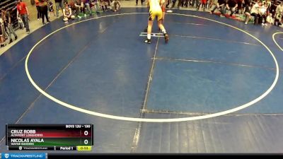 130 lbs Semifinal - Nicolas Ayala, Wayne Badgers vs Cruz Robb, Altamont Longhorns