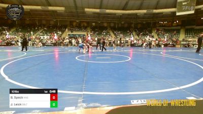 101 lbs Consi Of 8 #2 - Barret Speck, King Select vs Joseph Leick, Sebolt Wrestling Academy