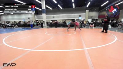 190 lbs Consi Of 4 - Camille Harris, Frisco Memorial High School Wrestling vs Wema Laktari, FM Wrestling Club