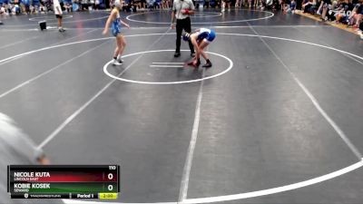 110 lbs Round 3 - Nicole Kuta, Lincoln East vs Kobie Kosek, Seward