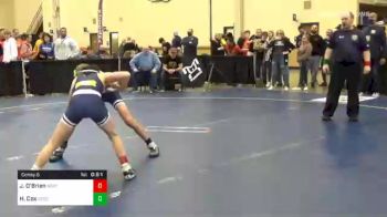 92 lbs Consolation - Jonny O'Brien, North Penn vs Hunter Cox, Greenville