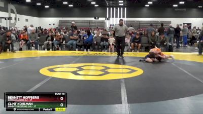 75 lbs Placement Matches (8 Team) - Bennett Hoffberg, Gotcha Illinois (IL) vs Clint Kohlman, Dundee Wrestling (MI)