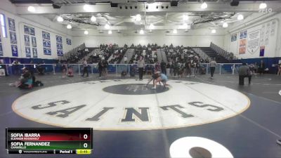 125 lbs Cons. Semi - Sofia Ibarra, Eleanor Roosevelt vs Sofia Fernandez, Camarillo