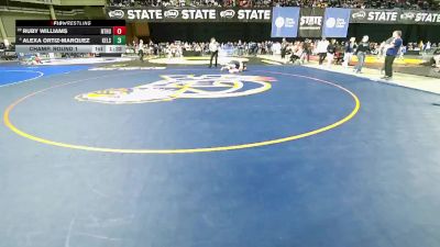 Girls 3A 130 lbs Champ. Round 1 - Ruby Williams, North Thurston (Girls) vs Alexa Ortiz-Marquez, Kelso (Girls)