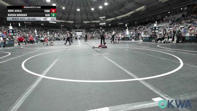 40 lbs Consolation - Erik Avila, Ponca City Wildcat Wrestling vs Bodhi Berens, Blanchard Wrestling Club