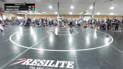 90 lbs Round Of 16 - Carter Bohler, Pine Grove vs Bentley Ficks, Milton