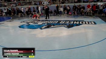 113 lbs 1st Place Match - Camden Messmer, Juneau Youth Wrestling Club Inc. vs Dylan Frawner, Avalanche Wrestling Association