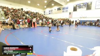 45 lbs Quarterfinal - Aaron Rodriguez, Powerline Wrestling vs Levi Prado, Threshold Wrestling Club