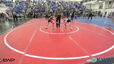 76 lbs Semifinal - Judson Gann, Barnsdall Youth Wrestling vs Remingtyn Hart, Kiefer Youth Wrestling Club