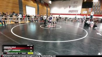 120 lbs Champ. Round 2 - Addison Walk, Mountain View vs Malorey Lawrence, Glenrock