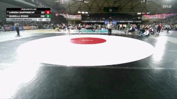 Girls 4A 115 lbs 7th Place Match - Isabella Otano, Chiawana (Girls) vs Larissa Barfknecht, South Kitsap (Girls)