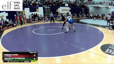 135 lbs. Cons. Round 3 - Morgan Simon, St. Charles vs Brooklyn Zimmerman, Lincoln East