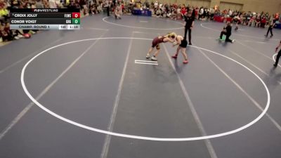 12U - 117 lbs Champ. Round 1 - Croix Jolly, Forest Lake Wrestling Club vs Conor Voigt, Grand Rapids Grapplers