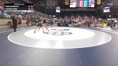 157 lbs Cons. Sub-semis - Nick Schwartz, NJ vs Colten Jones, VA