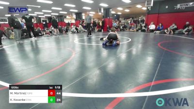 120 lbs Semifinal - Matthew Martinez, TopGuns 15U vs Konrad Kosanke, Standfast