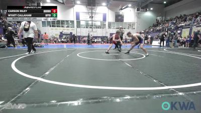 120 lbs Semifinal - Carson Riley, Skiatook Youth Wrestling vs Wyatt Callaham, Mannford Pirate Youth Wrestling