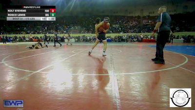 175 lbs Round Of 64 - Kolt Stevens, Fort Gibson Youth Wrestling vs Rosco Lewis, Shelton Wrestling Academy