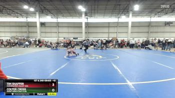 42 lbs Round 2 - Colter Cross, Hawk Wrestling Club vs Tim Shaffer, Clearwater Valley USA