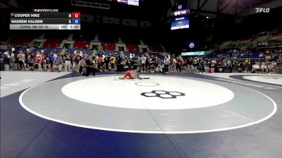 132 lbs Cons. Rd Of 32 - Cooper Hinz, IA vs Nadeem Haleem, IL