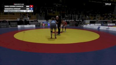 57kg Round 1 - Karla Godinez Gonzalez, Burnaby Mountain Wrestling Club vs Samantha Stewart, Black Bears Wrestling Club