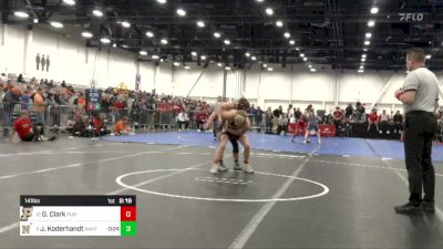 141 lbs Rd Of 16 - Greyson Clark, Purdue vs Joshua Koderhandt, Navy