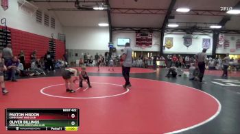 Cons. Round 1 - Paxton Higdon, Camp Point Kids Club vs Oliver Billings, Keokuk Kids Wrestling Club