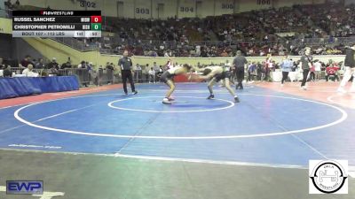 113 lbs Consi Of 64 #2 - Russel Sanchez, Midwest City JH vs Christopher Petromilli, Bishop McGuinness