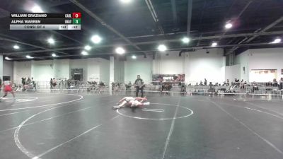 137 lbs Consi Of 4 - William Graziano, Carlsbad Wr Ac vs Alpha Warren, Unattached