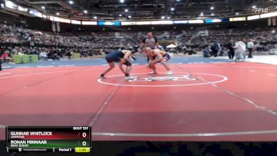 144 lbs Champ. Round 2 - Gunnar Whitlock, Lewiston vs Ronan Minnaar, Bend Senior