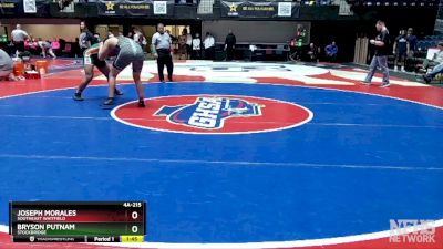 4A-215 lbs Quarterfinal - Joseph Morales, Southeast Whitfield vs Bryson Putnam, Stockbridge