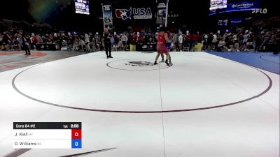 190 lbs Cons 64 #2 - Jayden Kiell, NY vs Dantrell Williams, NC