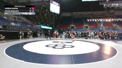 110 lbs Champ. Rd Of 128 - Athena Zappas, IL vs Khloe Nedelsky, IN