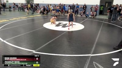 80 lbs Round 2 - Rose Rivers, Bethel Freestyle Wrestling Club vs McKinley Bock, Soldotna Whalers Wrestling Club