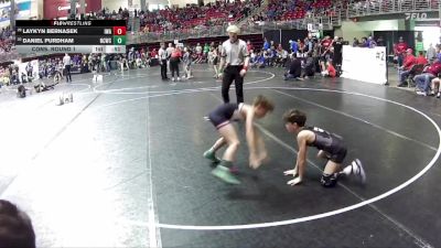 70 lbs Cons. Round 1 - Daniel Purdham, Nebraska City Wrestling Club vs Laykyn Bernasek, IronHawk Wrestling Academy