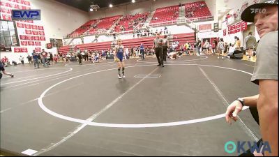 55 lbs Semifinal - Hunter Hendricks, Ark City Takedown vs Tatum Hawkins, Noble Takedown Club