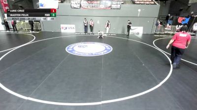 84 lbs Semis - Masten Felix, Poway Wrestling vs Luke Cruz