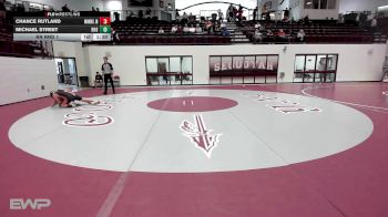 106-113 lbs Rr Rnd 1 - Chance Rutland, Morris JH/HS Wrestling vs Michael Street, Bartlesville High School