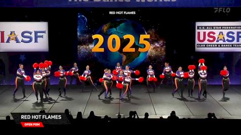 Red Hot Flames [2025 Open Pom Semis] 2025 The Dance Worlds
