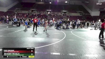 92-95 lbs Round 2 - Max Brown, Bear Cave Wrestling Club vs Braeden Trujillo, Fort Lupton Metro Wrestling Club