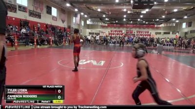 80 lbs 1st Place Match - Cameron Rodgers, MN Elite vs Tyler Lyden, Pinnacle Wrestling