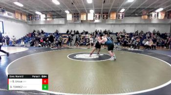 285 lbs Cons. Round 2 - Brandon Urzua, Servite vs DANIEL TORREZ, Mayfair