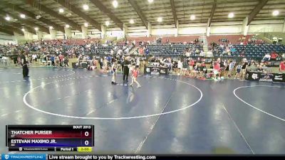 67 lbs Champ. Round 1 - Thatcher Purser, UT vs Estevan Maximo Jr., AZ