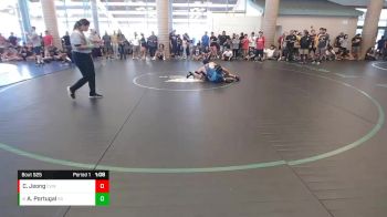 120 lbs Champ. Round 3 - Alex Portugal, Elk Grove vs Connor Jeong, Castro Valley WC