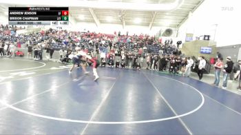 190 lbs Champ. Round 3 - Andrew Jenson, American Fork vs Brison Chapman, Layton