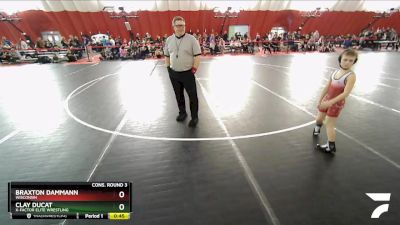 71 lbs Cons. Round 3 - Braxton Dammann, Wisconsin vs Clay Ducat, X-Factor Elite Wrestling