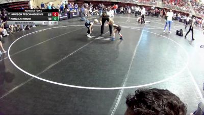 50 lbs Quarterfinal - Jameson Tesch-Wolkins, Gordon/Rushville Jr. Wrestling vs Kruz Lathrum, The Best Wrestler