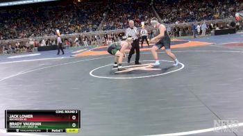 D1-215 lbs Cons. Round 2 - Jack Lower, Rochester HS vs Brady Vaughan, Traverse City West HS